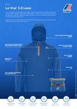 Load image into Gallery viewer, HALF ZIP "Le Vrai Leon" - Blue Royal