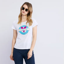 Load image into Gallery viewer, Women&#39;s T-Shirt with Vibrant Classic Logo
